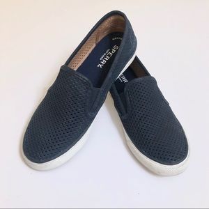 Sperry// Perforated Slip On Shoes
